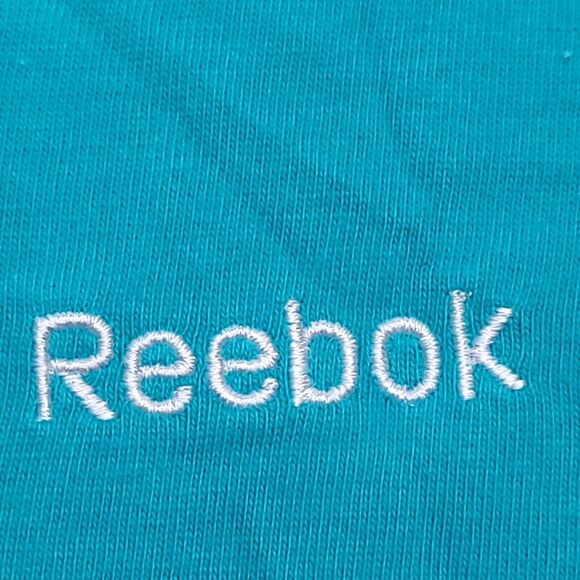 Reebok Active Pullover Short Sleeve T Shirt Womens Size Medium M Blue White - Picture 4 of 9